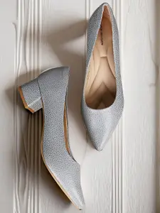 Van Heusen Textured Block Heel Pumps