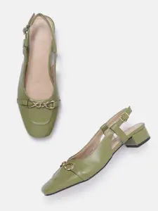 Van Heusen Block Heel Mules
