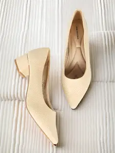 Van Heusen Textured Block Heel Pumps