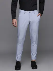 Louis Philippe Ath.Work Men Comfort Tapered Fit Smart Casual Trousers