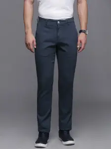 Louis Philippe Sport Men Textured Tapered Fit Smart Casual Trousers