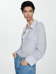 MANGO Women Striped Casual Shirt