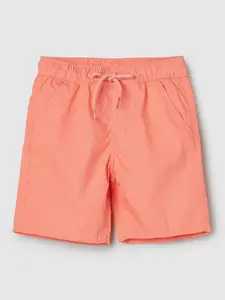 max Boys Mid-Rise Pure Cotton Shorts