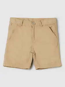 max Boys Mid-Rise Pure Cotton Chino Shorts