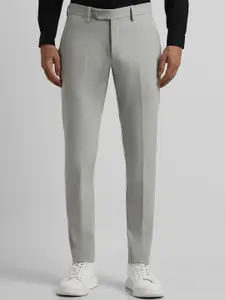 Peter England Men Mid Rise Slim Fit Regular Trouser