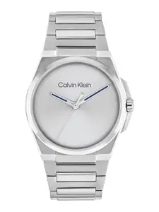 Calvin Klein Men Meta-Minimal Bracelet Style Analogue Watch 25200456-Silver