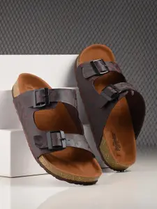 The Roadster Lifestyle Co. Men Brown Slip-On Casual Sandals