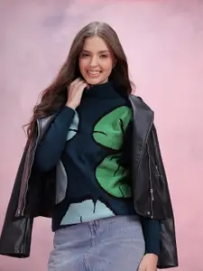 DressBerry Women Floral Acrylic Pullover