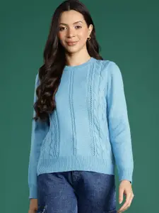 DressBerry Acrylic Cable Knit Pullover
