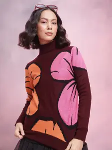 DressBerry Acrylic Self-Design Pullover