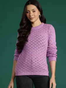 DressBerry Open-Knit Pullover