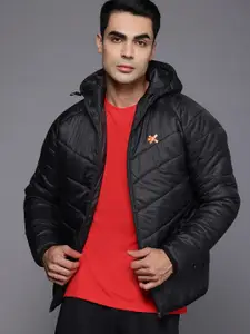 HRX by Hrithik Roshan Rapid-Dry Hooded Training Padded Jacket