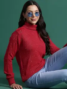 DressBerry Self-Striped Speckled Pullover