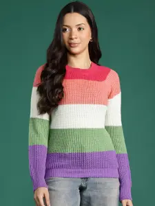 DressBerry Colourblocked Round Neck Pullover
