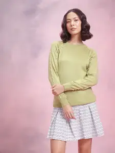 DressBerry Beads Embroidered Acrylic Pullover