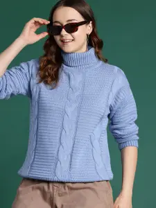 DressBerry Acrylic Cable Knit Pullover