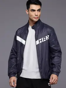 HRX by Hrithik Roshan Men Brand Logo Striped Running Sporty Jacket
