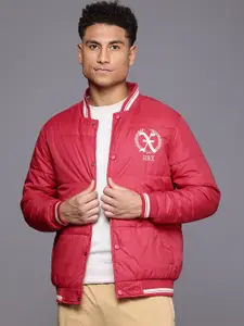 HRX by Hrithik Roshan Brand Logo Print Padded Jacket