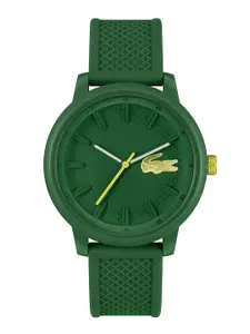 Lacoste Men Patterned Dial & Silicon Straps Analogue Watch 2011316