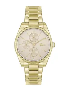 Lacoste Women Embellished Dial & Stainless Steel Bracelet Style Straps Watch 2001363
