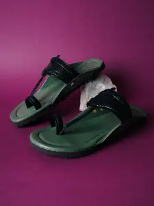 MONKSTORY Men Round Toe Shoe-Style Sandals