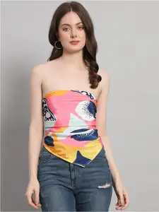 HANDICRAFT PALACE Floral Printed Silk Scarf