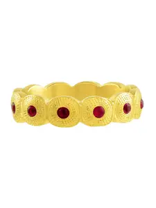 ARVINO Gold Plated Stones Studded Finger Ring