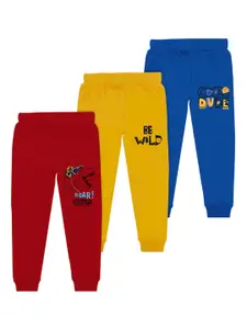 BAESD Boys Pack Of 3 Printed Joggers
