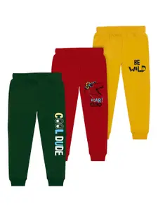 BAESD Boys Pack Of 3 Printed Regular Fit Joggers