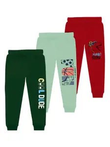 BAESD Boys Pack Of 3 Printed Joggers