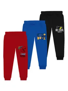 BAESD Boys Pack Of 3 Printed Joggers