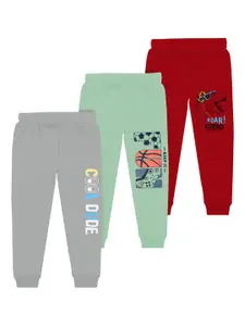 BAESD Boys Pack Of 3 Printed Regular Fit Joggers