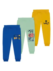 BAESD Boys Pack Of 3 Printed Joggers