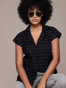 Roadster Women Opaque Printed Pure Cotton Casual Shirt