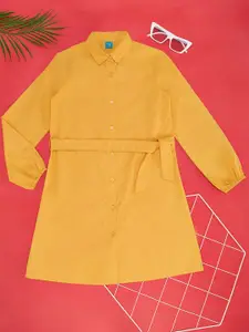 YU by Pantaloons Girls Pure Cotton Shirt Dress