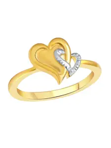 Vighnaharta Gold Plated Cubic Zirconia Finger Ring