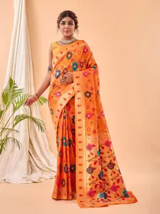 SGF11 Woven Design Floral Zari Art Silk Kanjeevaram Saree