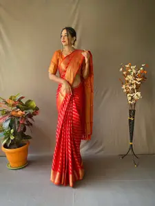 SGF11 Woven Design Heavy Zari Work Kanjeevaram Patola Silk Saree