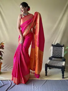 SGF11 Woven Design Heavy Zari Work Kanjeevaram Patola Silk Saree