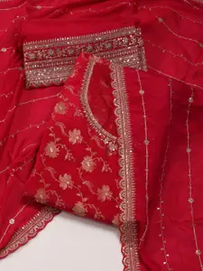 Meena Bazaar Ethnic Motifs Unstitched Dress Material
