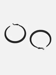 Kazo Circular Matte Hoop Earrings