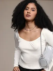 The Roadster Life Co. Scoop Neck Ribbed Fitted Top