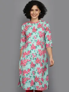V-Mart Floral Printed Straight Kurta