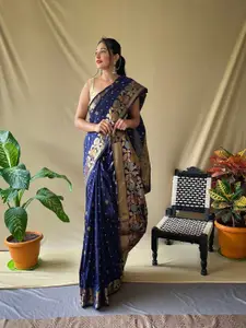 SGF11 Floral Woven Design Zari Art Silk Kanjeevaram Saree