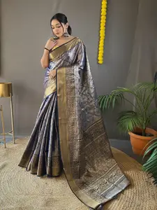SGF11 Ethnic Motifs Woven Design Zari Art Silk Kanjeevaram Saree