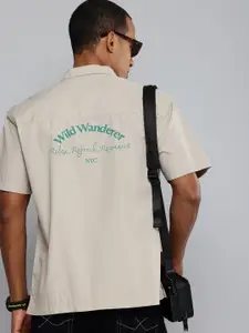 Aeropostale Pure Cotton Typography Printed Casual Shirt