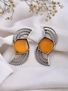 DASTOOR Silver Contemporary Drop Earrings