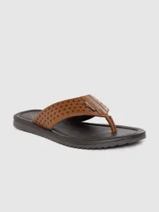 Lee Cooper Men Leather Comfort Sandals With Laser Cut Detail