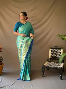 SGF11 Woven Design Heavy Zari Work Kanjeevaram Patola Silk Saree