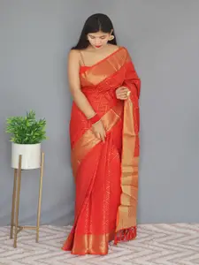 SGF11 Woven Design Heavy Zari Work Kanjeevaram Patola Silk Saree